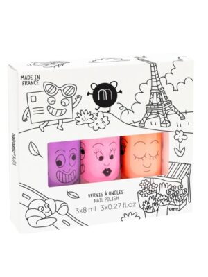 Nailmatic KIDS Nail Polish Set PARIS Nagų lakų rinkinys vaikams, 1vnt