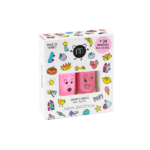 Nailmatic KIDS Nail Polish & Stickers Set POP Nagų lakų ir lipdukų rinkinys vaikams, 1vnt