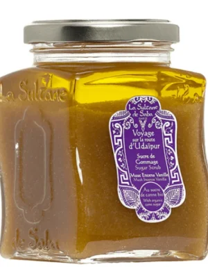 LA SULTANE DE SABA UDAIPUR SUGAR SCRUB – MUSKUSAS, SMILKALAI, VANILĖ – CUKRAUS ŠVEITIKLIS 300G
